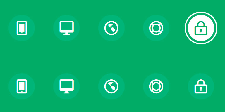Efectos hover para iconos en CSS3