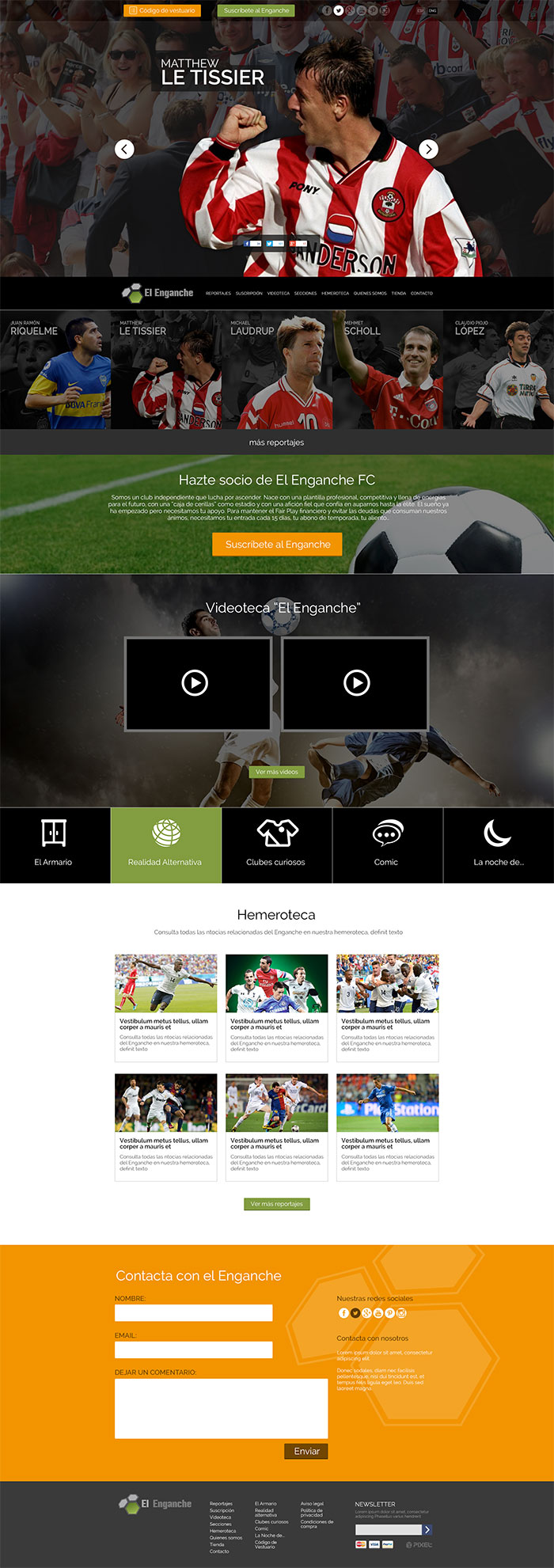 El Enganche portada-Diseño WordPress