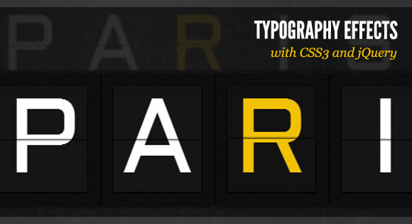 Efectos de tipografía en CSS3